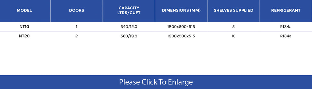 Economy Tall Black Bar Coolers - Academy Refrigeration & Air Conditioning