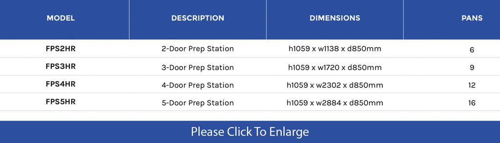 Foster Prep Stations - Academy Refrigeration & Air Conditioning