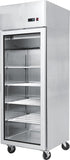 Economy 450 Litre Glass Door Cabinet - Academy Refrigeration & Air Conditioning