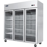 Economy Glass Door 3-Door Cabinet - Academy Refrigeration & Air Conditioning