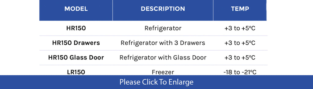 Foster 150 Litre Cabinets. - Academy Refrigeration & Air Conditioning